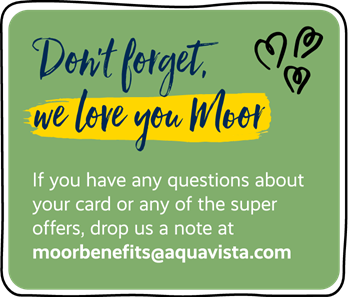 Image of text saying Moor benefits