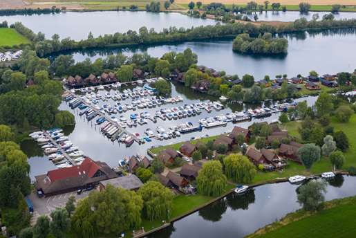 Buckden Marina from the air.