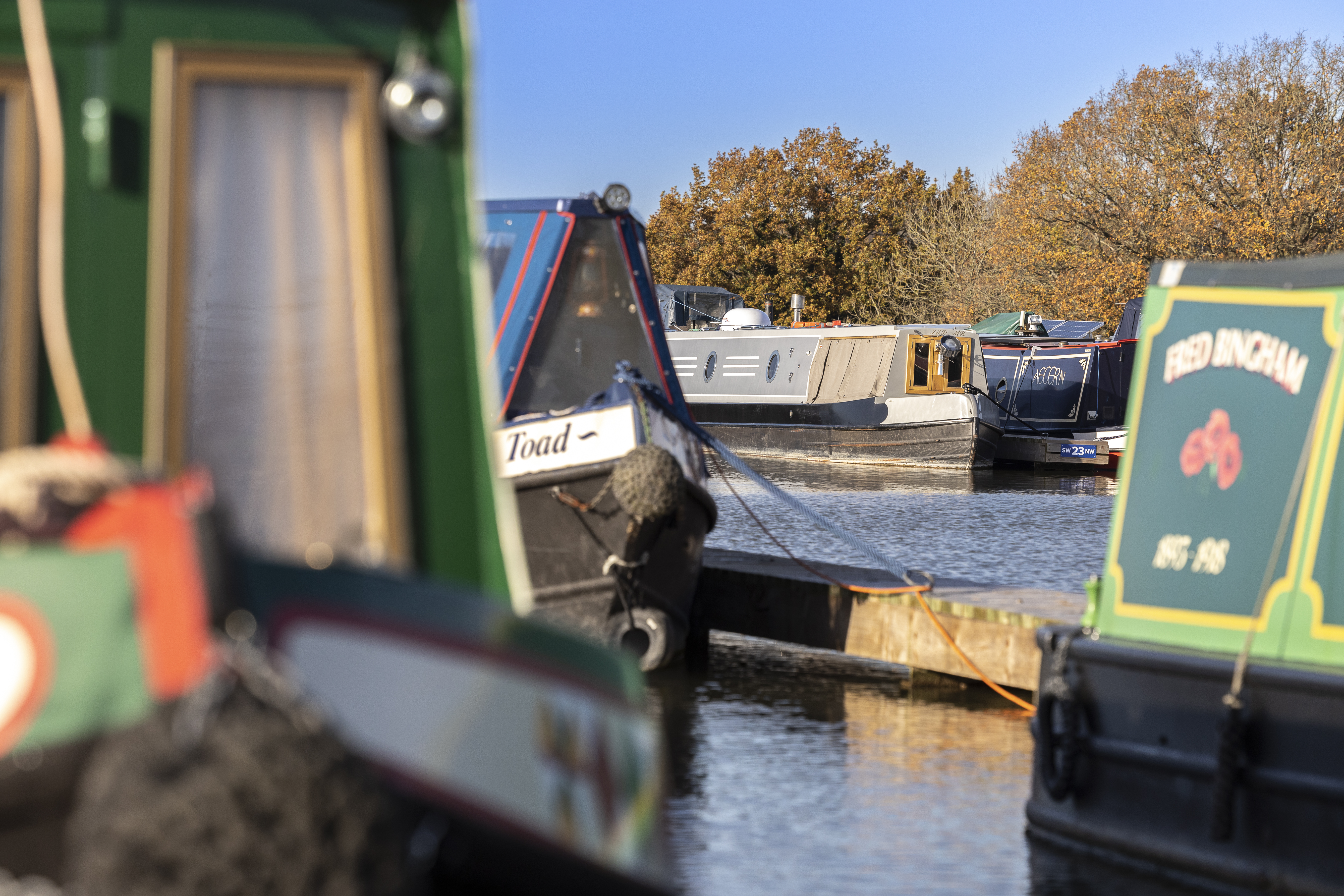 A selection of boats on the water.