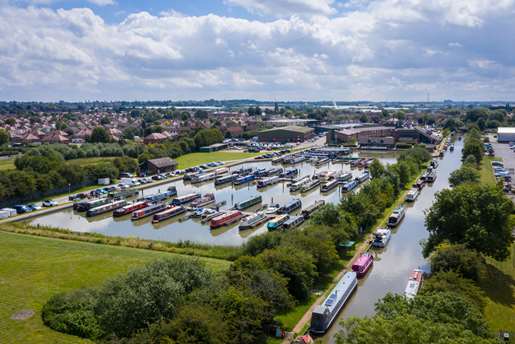 Aerial view of Trinity Marina