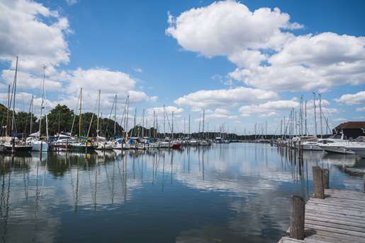 Yachts on the water.