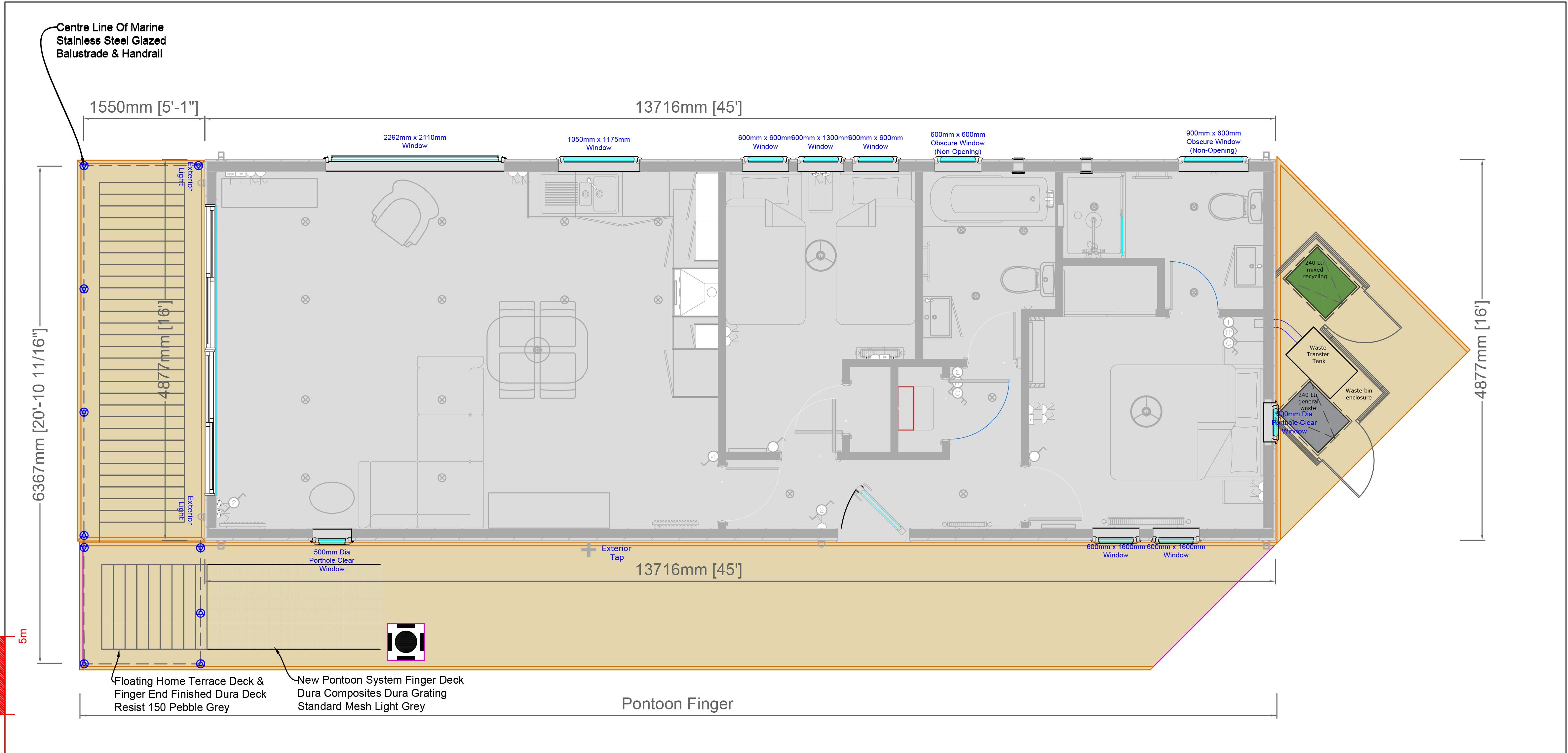 Priory Marina Floating Homes Plan